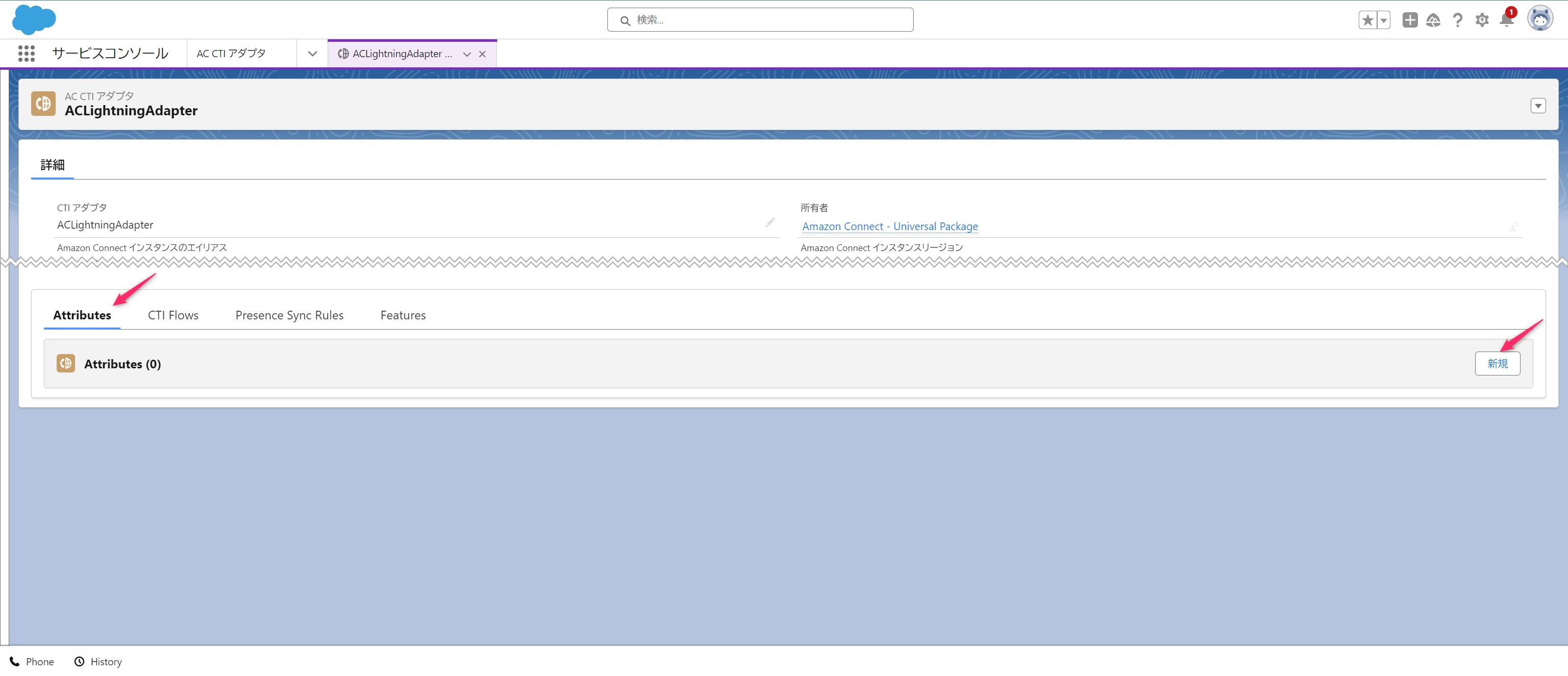 Setup Cti Attributes